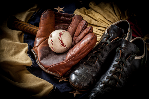 Vintage ball sales gloves