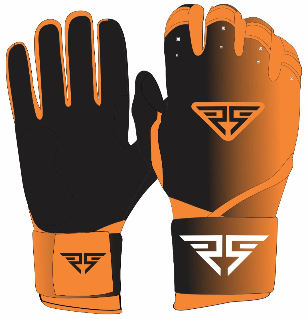 BTL Batting Gloves Black/Orange