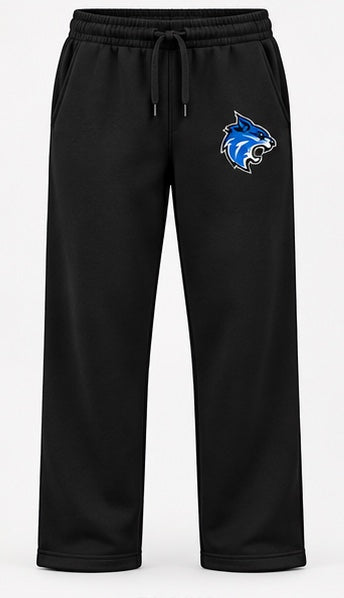 HYWC Open Bottom Sweats - Black